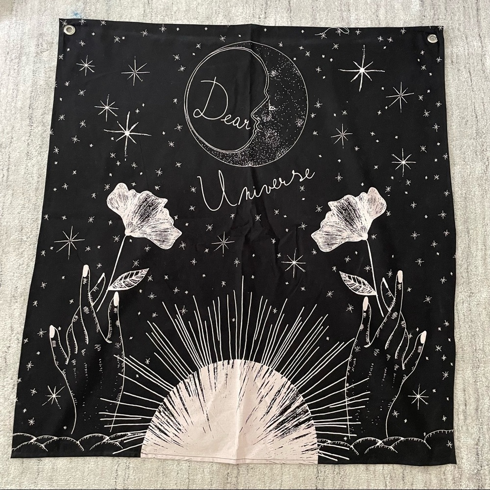 Urban Outfitters Wall Tapestry Boho Minimal | Dear Universe B&W | 3.8”h x 3.3”w